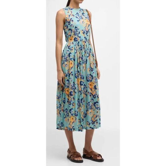 ULLA JOHNSON Irina Floral Maxi Dress in Morning Dew NWT Size Large - Picture 1 of 10